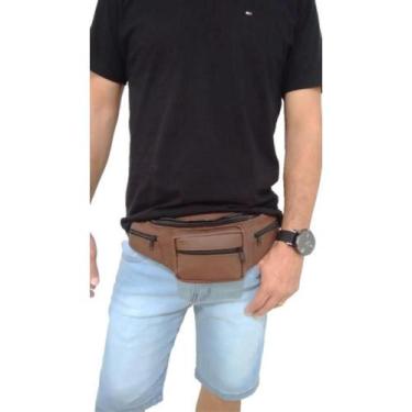Imagem de Pochete Executiva Resistente R.Martino Masculino, Marrom