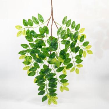 Imagem de Kit 12 Folhagens Ramos Decorativos Arranjo Artificial 68cm - Gici Deco