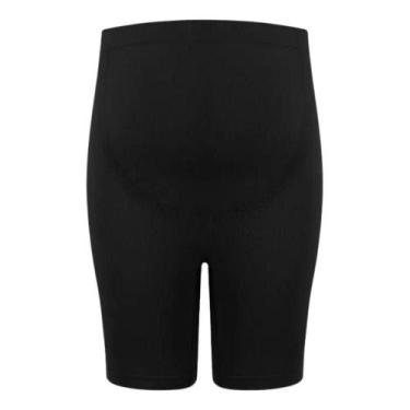 Imagem de Bermuda Loba Lupo Boxer Box Gestante Gravidez Sem Costura, GG, Preto