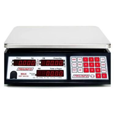 Imagem de Balança eletronica 30kg com bateria dst-30 marca triunfo