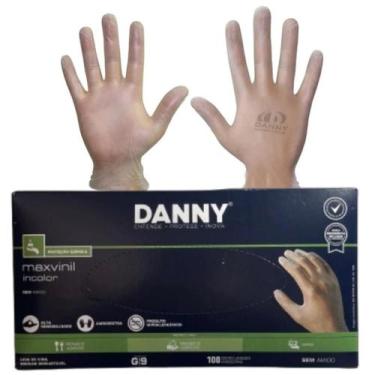 Imagem de Luva Descartável de Vinil Transparente Sem Pó C/100 DANNY, P