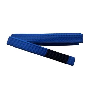 Imagem de Faixa kimono jiu jitsu Adulto - Pulmax, Azul, Preto, A3