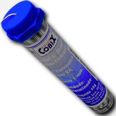 Imagem de Tubo De Solda Estanho Cobix Com Fluxo Ra 63X37