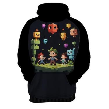 Imagem de Moletom Casaco Blusa Jogo Quadrado de Blocos Mineração 6 - Enjoy Shop,