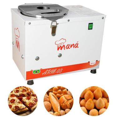 Imagem de Amassadeira Rápida 1/2 CV Cuba Inox 3 kg Para Massa De Pão Pesada ARM-