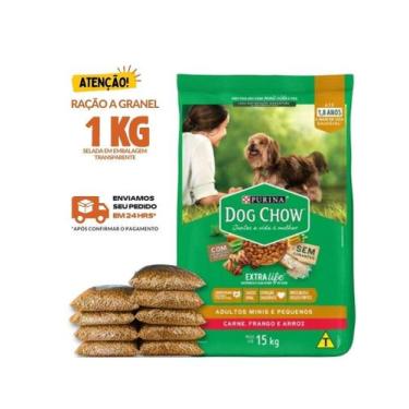 Imagem de Ração Para Cachorro Purina Dog Chow Cães Adultos Raças Pequenas 1 KG G