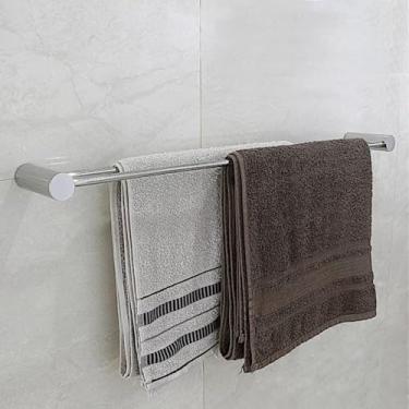 Imagem de Toalheiro Porta Toalha Duplo 80cm para Banheiro Inox 304 Linha Paris - Pa2010