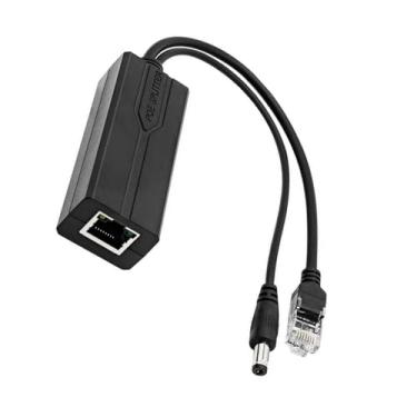 Imagem de Adaptador divisor injetor RJ45 POE 1000mbps, DC44-57V