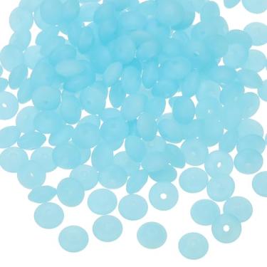 Imagem de PATIKIL 180 peças de contas de lentilha de silicone a granel, contas de silicone de 12 mm, contas coloridas de cordão de contas soltas, artesanato para colar, pulseira, joias, chaveiro, acessórios,