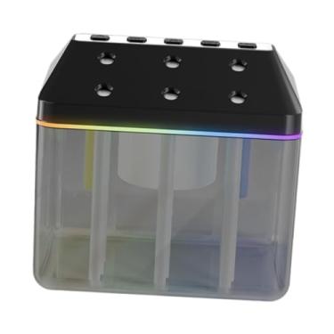 Imagem de Bothyi Umidificador atmosfera luz umidificador de chão umidificador de mesa pessoal umidificador para casa cabeceira sala de fitness carro, Preto