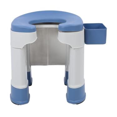 Imagem de Cadeira de Chuveiro para Banheiro Agachada para Idosos, Cadeira de Banho Sentada para Banheiro Com Caixa de Tecido para Mulheres Grávidas Idosos, Projetada Especificamente para