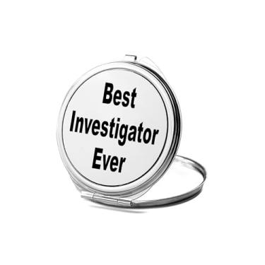 Imagem de SpreadPassion Espelho compacto de investigador, presente de investigador, melhor espelho fotográfico de todos os tempos, espelho de maquiagem de viagem pequeno espelho portátil, espelho de bolso