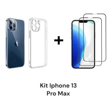 Imagem de 2UN Películas 3D De Vidro Para Iphone 13 PRO MAX + 1UN Capinha Capa An