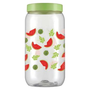 Imagem de Pote Para Mantimentos Grande Tampa De Rosca 2,7 Litros Decorado (Melancia)