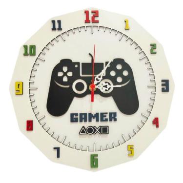 Imagem de Relógio Gamer, Relogio de parede, Gamer, Video Game, MOD02 - Ecolaser
