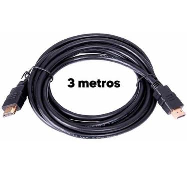 Imagem de Cabo Hdmi 3 Metros 4k Hd Full Hd Ideal Para Alta Resolução