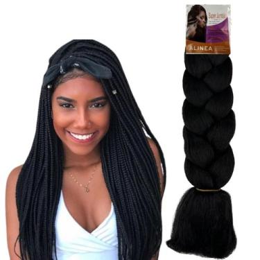 Imagem de Cabelo Jumbão Super Jumbo 390 Gramas Box Braid 60cm - CHEREY, CASTANHO