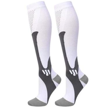 Imagem de Meias alta compressão alivio das dores cano alto treino -1par - SWG, 3