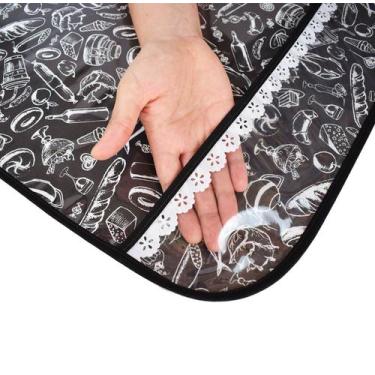 Imagem de Avental impermeável preto e branco - Recanto da Costura