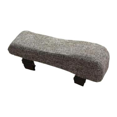 Imagem de Milageto Cadeira de escritório braço braço cotovelo tapete lavável substituto não -lip confortável design ergonomic design cadeira de cadeira de braço de, Cinza Escuro