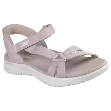 Imagem de Skechers Sandália feminina Go Walk Flex iluminada com as mãos livres, estilo pescador, Cinzento-acastan, 41