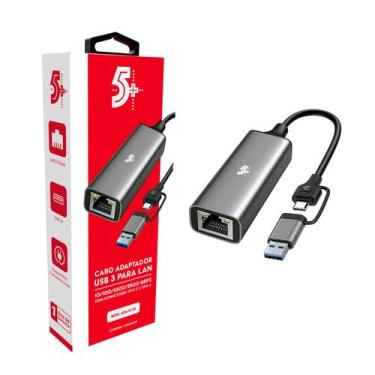 Imagem de Cabo Adaptador Usb 3 Para Rede Giga 2500Mbps Usb 3.0 E Usb C - PIX
