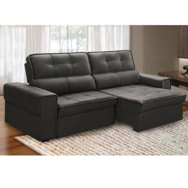 Imagem de Sofá 4 Lugares Retrátil Reclinável 250cm Veludo Lorient Ferguile