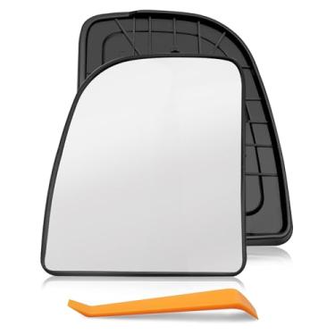 Imagem de Vaticas Espelho lateral esquerdo com potência aquecida substituir 4C3Z17K707-AC Apto para Ford F250 F350 F450 1999-2007 Excursion 2000-2005 E150 2002-2004 E350 2002-2019 E450 0 2000 Vidro retrovisor