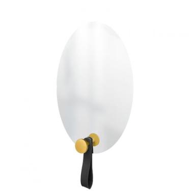 Imagem de Espelho Funcional Hook Amarelo Com material sintético Preto 60 X 40 Cm