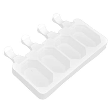 Imagem de Multi ID Ice Cream de Silicone para Barras de Gelo Em Forma de Urso DIY - Calor, Liberação Fácil e ou Uso Familiar (4 palitos de gelo octogonais)