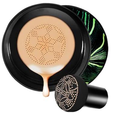 Imagem de Aurovida Base Moisture Cushion Cc Cream Para Pele Madura - Corretivo Impecável Bb Cream Com Textura De Cogumelo, Air Cushion Cc À Prova D'Água De Longa Duração, Creme De Maquiagem Natural Com Mel E