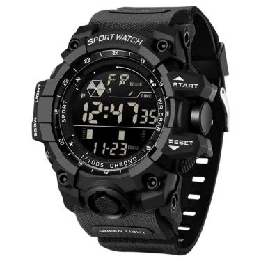 Imagem de Relógio Eletrônico Masculino De Moda De Luxo Multifuncional 6229 Sanda Preto