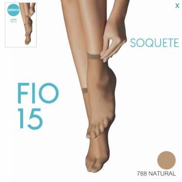 Imagem de Meia Fina Sapatilha Soquete Selene Preto 9870.001.6.788