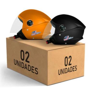 Imagem de Kit 2 Capacete New Liberty 3 Elite Pro Tork Feminino Masculino, LARANJ