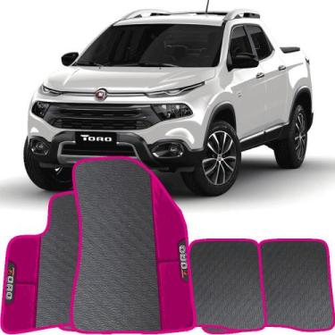Imagem de Lindo jogo tapete carro automotivo rosa toro 2016 a 2020  emborracahdo