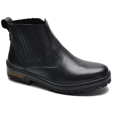 Imagem de Bota Botina Agro Masculina Em Couro Leg Resistente 082 Preto (41, Preto)