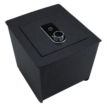 Imagem de TUOJUE Cofre de segurança para arma de console central compatível com Lexus GX460 2010-2023, caixa de bloqueio de apoio de braço de alta segurança antifurto com trava biométrica de impressão digital
