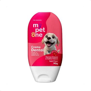 Imagem de Creme Dental Morango Cães e Gatos Mypetone - 90g