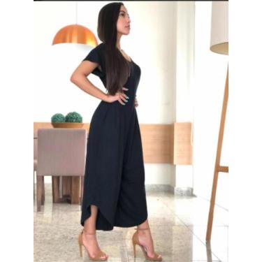 Imagem de Macacão Para Gestante C/ Manga Super Elegante Roupa Grávida - Wild, Pr