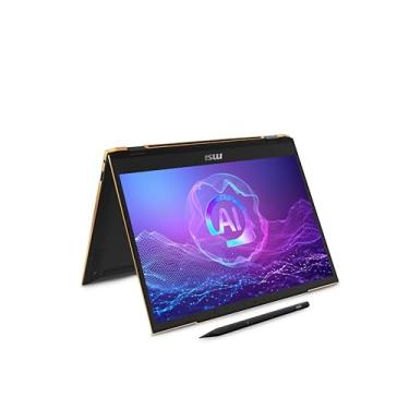 Imagem de MSI Laptop profissional Summit 13 AI+ Evo (2024) 33.8 cm FHD+: Intel Core Ultra 7-258V, ARC Graphics, 32GB LPDDR5X, SSD NVMe 2TB, Thunderbolt 4, Win 11 Pro: tinta preta A2VMTG-017US