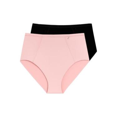 Imagem de Kit com 2 Calcinhas Alta Liz 50590 Colorido, Rosa, M