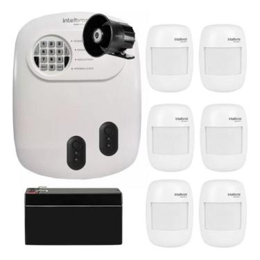Imagem de Kit Alarme Intelbras Anm 24 Com 06 Sensores Presenca Sem Fio