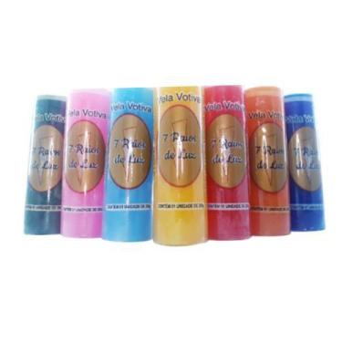 Imagem de Kit 6 und Velas Votivas 7 dias Brancas ou Coloridas - 260 gr cada - Se