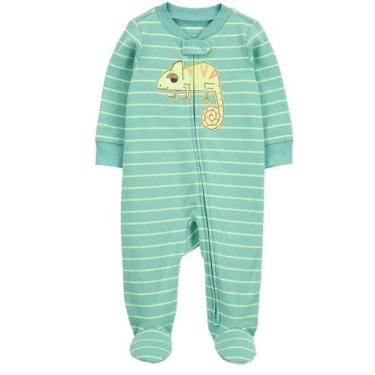 Imagem de Pijama/Macacão Carter's, de algodão - Camaleão/ Verde, RN