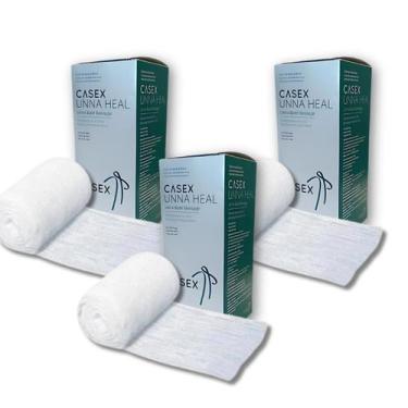 Imagem de Bota de Unna Casex 10,2cm x 9,14m Kit com 3 Unidades