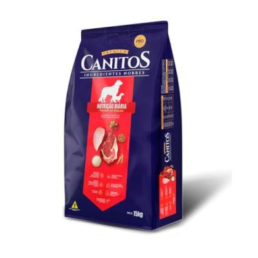 Imagem de Ração Para Cães Canitos 15 Kg Nutrição Diária Adulto Todas As Raças Ingredientes Nobres