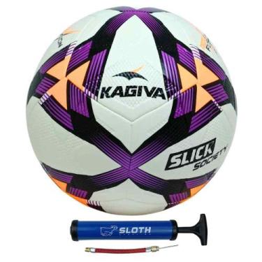 Imagem de Bola de Society kagiva Slick Grama Sintética + Bomba de ar, Roxo