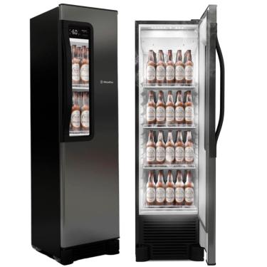 Imagem de Cervejeira Expositora 336 L Refrigerador Visa Cooler Inox Beer Maxx VN28TP Metalfrio