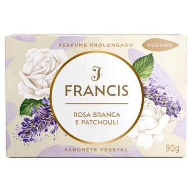 Imagem de SABONETE FRANCIS TRADICIONAL ROSA BRACA E PATCHOULI 90g BRANCO