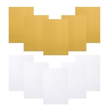 Imagem de Angoily 10 Folhas de Papel A4 Com Glitter, Cartolina Brilhante para Artesanato, Scrapbooking E Projetos "faça Você Mesmo"